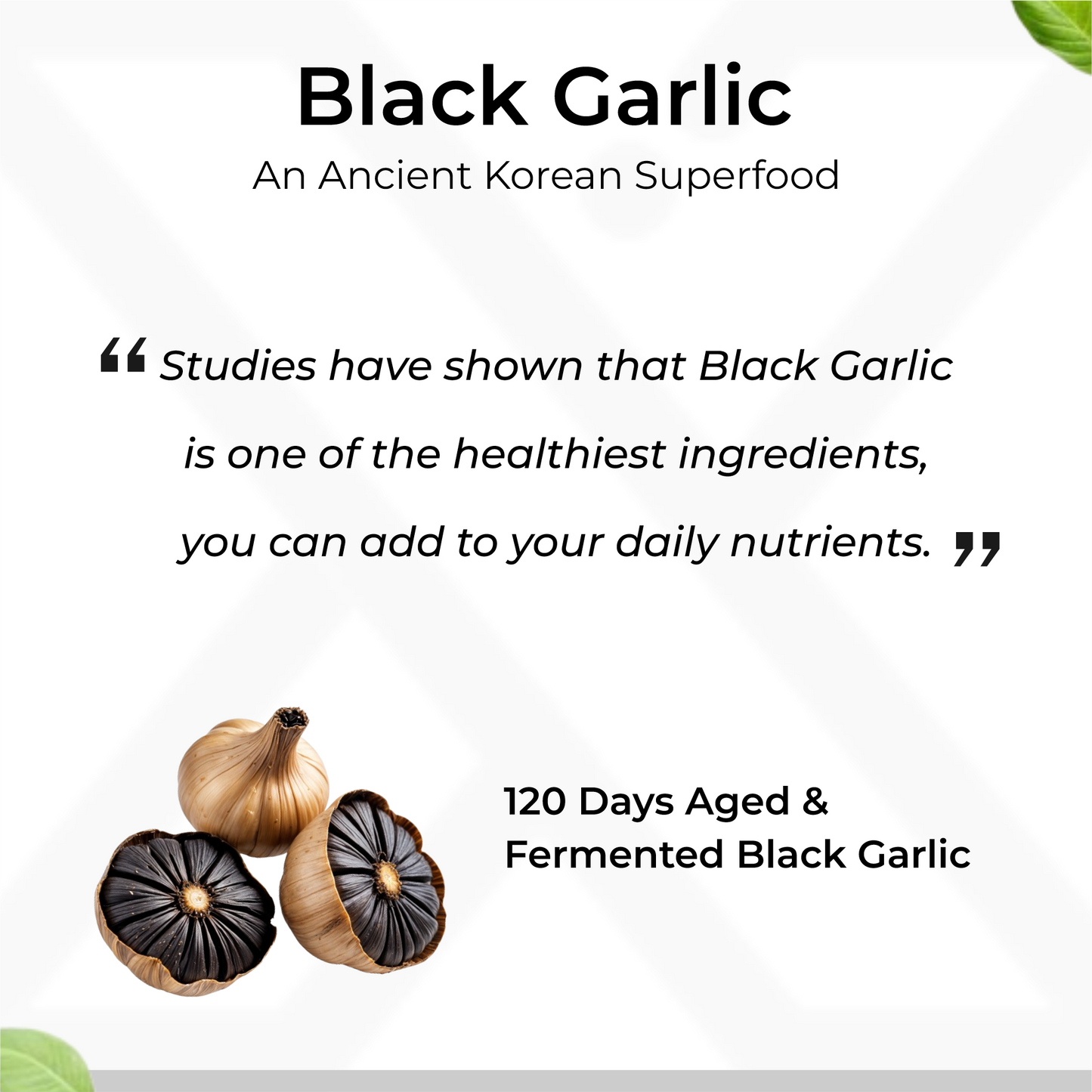 Black Garlic Capsules - Natural Immunity & Heart Health Supplement | DailyX