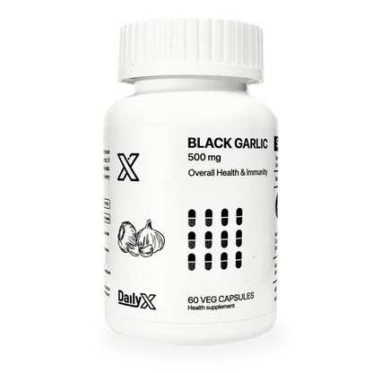 Black Garlic Capsules - Natural Immunity & Heart Health Supplement | DailyX
