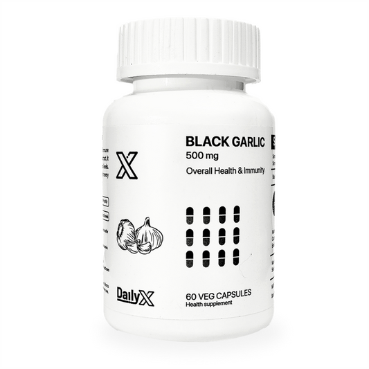 Black Garlic Capsules - Natural Immunity & Heart Health Supplement | DailyX