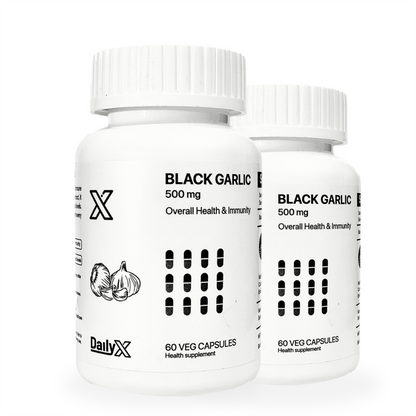 Black Garlic Capsules - Natural Immunity & Heart Health Supplement | DailyX