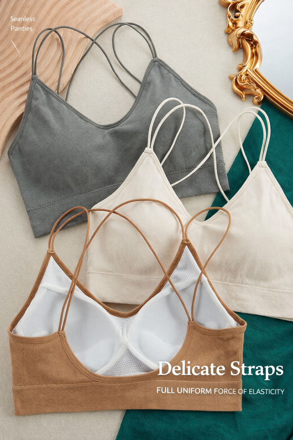 Womens Cross Strap V-Neck Sports Bra In Free Size pack of 1